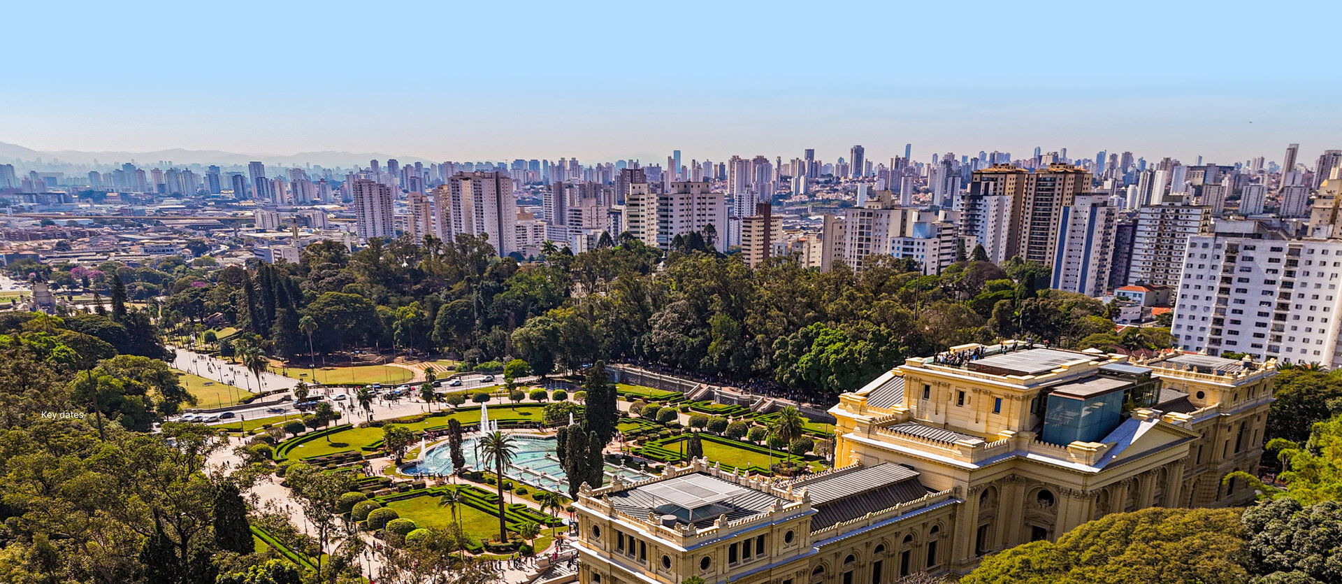 São Paulo skyline and park